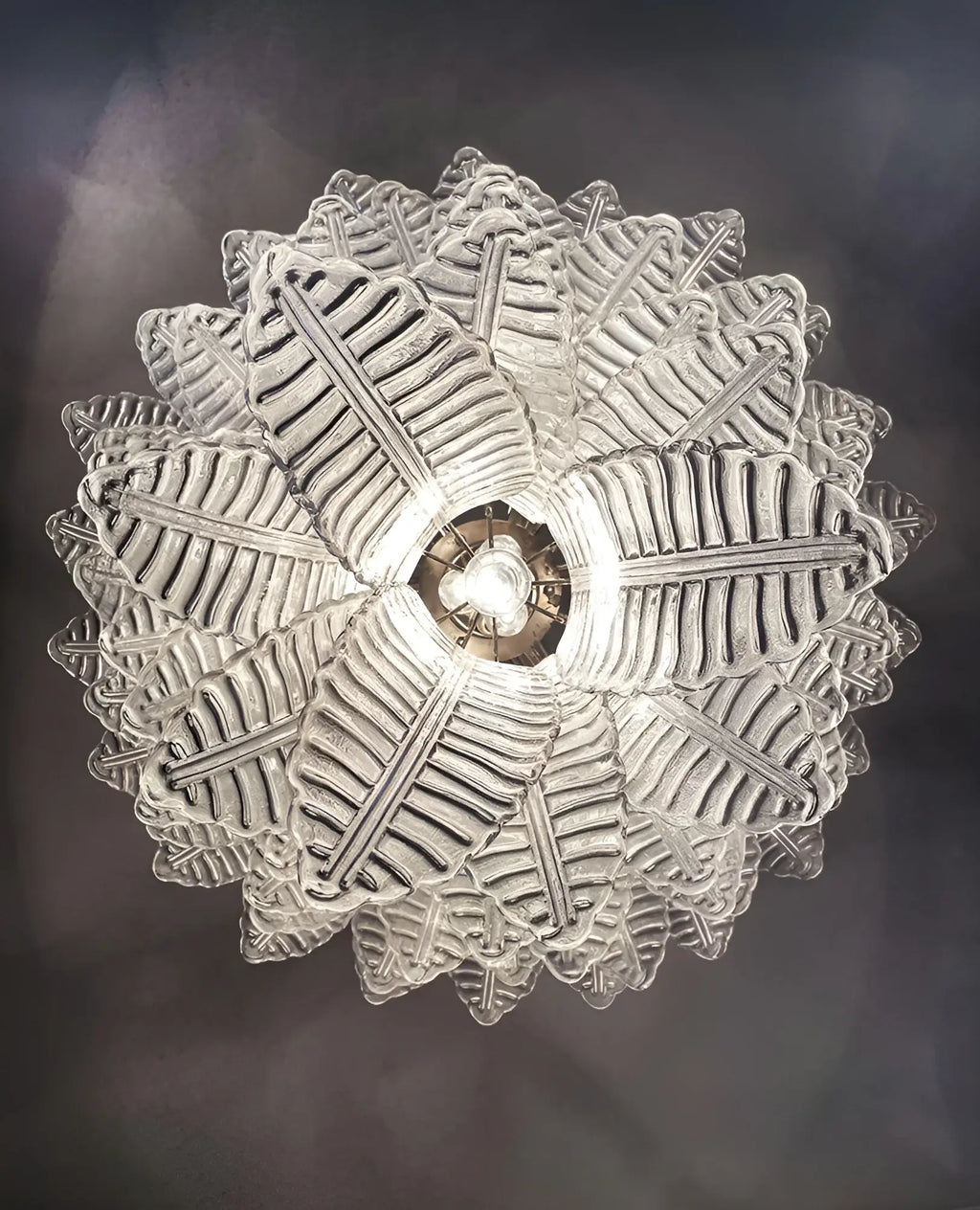 Gorgeous Murano Felci Transparent Glass Chandelier product image
