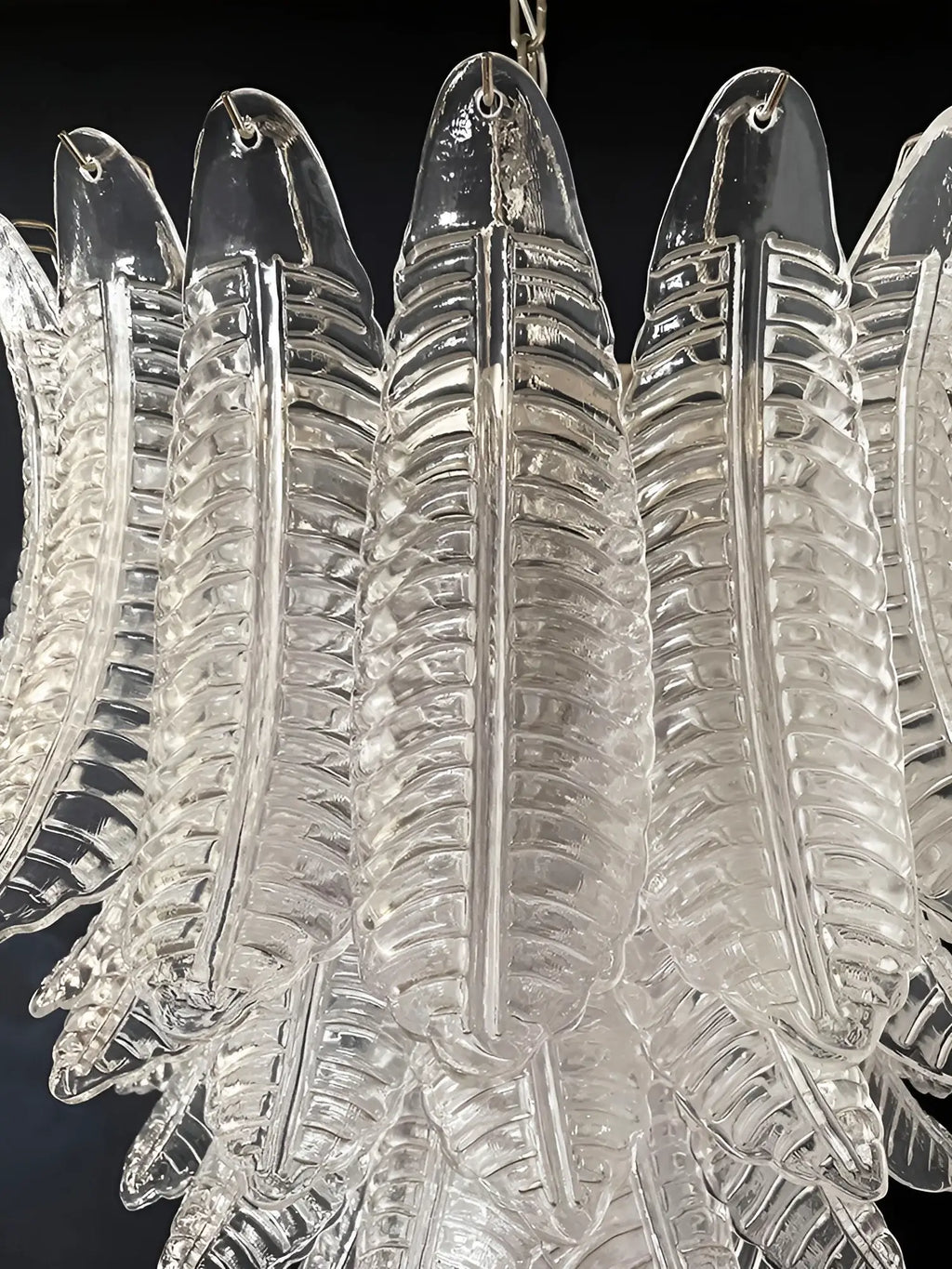 Gorgeous Murano Felci Transparent Glass Chandelier product image
