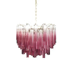 Gorgeous Murano Quadriedri Prisms Chandelier by Bling Lighting Studio