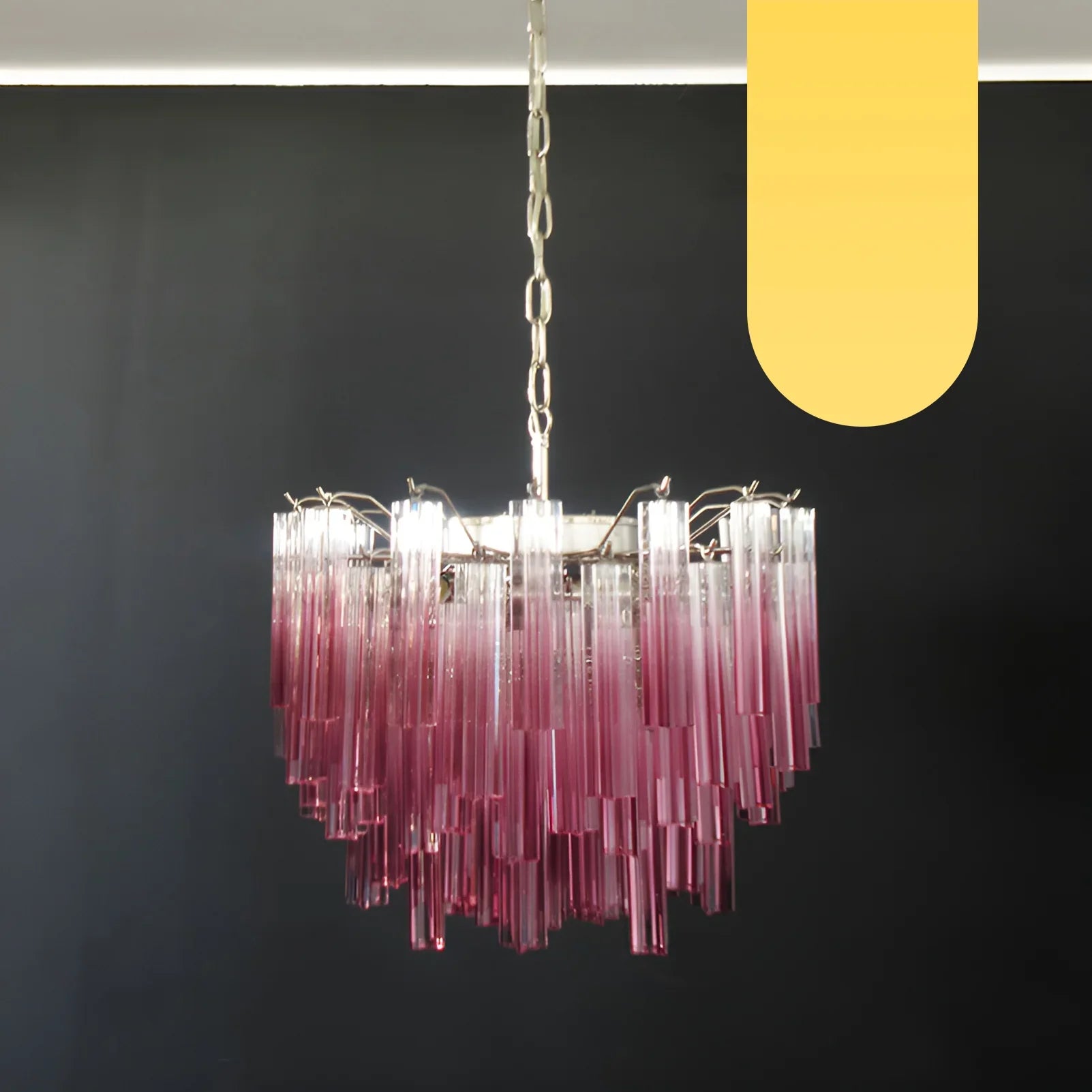 Gorgeous Murano Quadriedri Prisms Chandelier product image