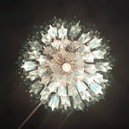 Gorgeous Murano Quadriedri Prisms Blue Chandelier product image