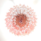 Gorgeous Murano Quadriedri Prisms Pink Chandelier product image
