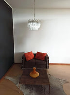 Gorgeous Murano Quadriedri Prisms Transparent Chandelier product image