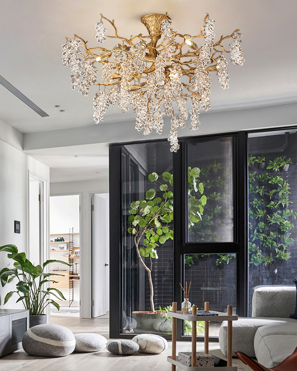 Grape Branch Crystal Chandelier by Bling Lighting Studio