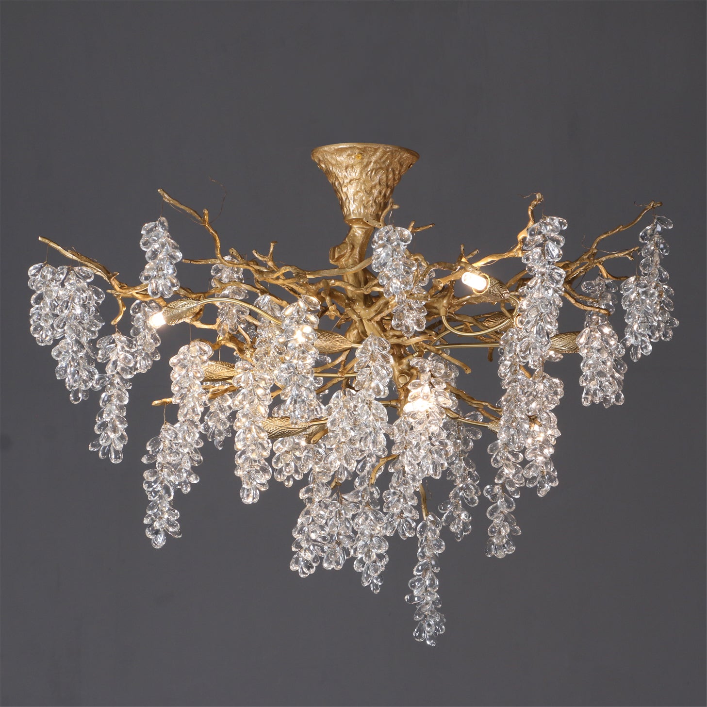 Grape Branch Crystal Chandelier by Bling Lighting Studio