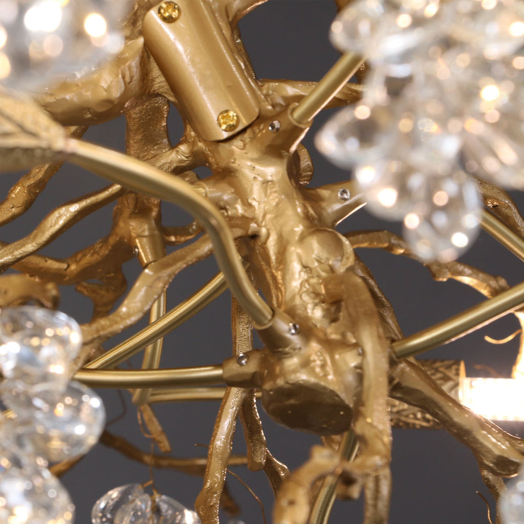 Grape Branch Crystal Chandelier by Bling Lighting Studio