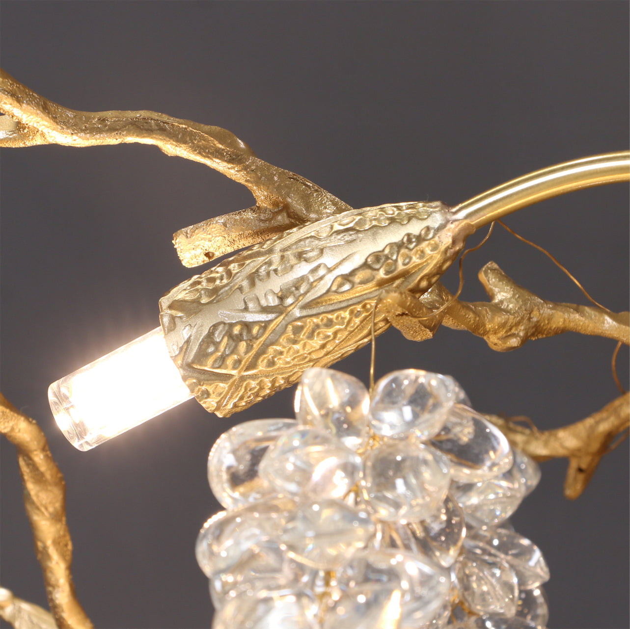Grape Branch Crystal Chandelier by Bling Lighting Studio