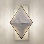 Newfort Alabaster Wall Sconce detail view