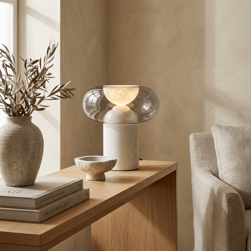 Halo Alabaster Table Lamp