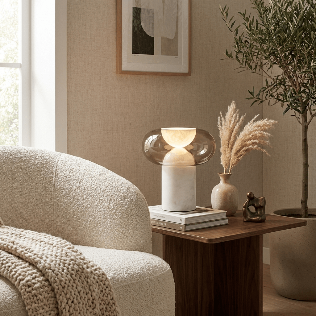 Halo Alabaster Table Lamp