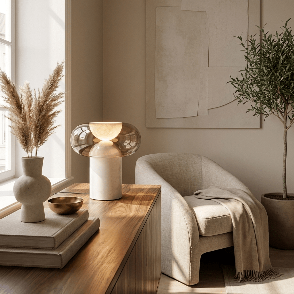 Halo Alabaster Table Lamp