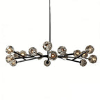 Hand-Cut Crystal Orb Branching Chandelier