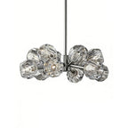 Hand-Cut Crystal Orb Branching Chandelier