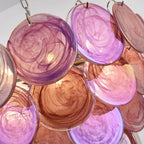 Pink Disc Murano Chandelier product image