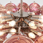 Pink Disc Murano Chandelier product image