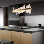 Honice Flake LED Alabaster Chandelier by Bling Lighting Studio