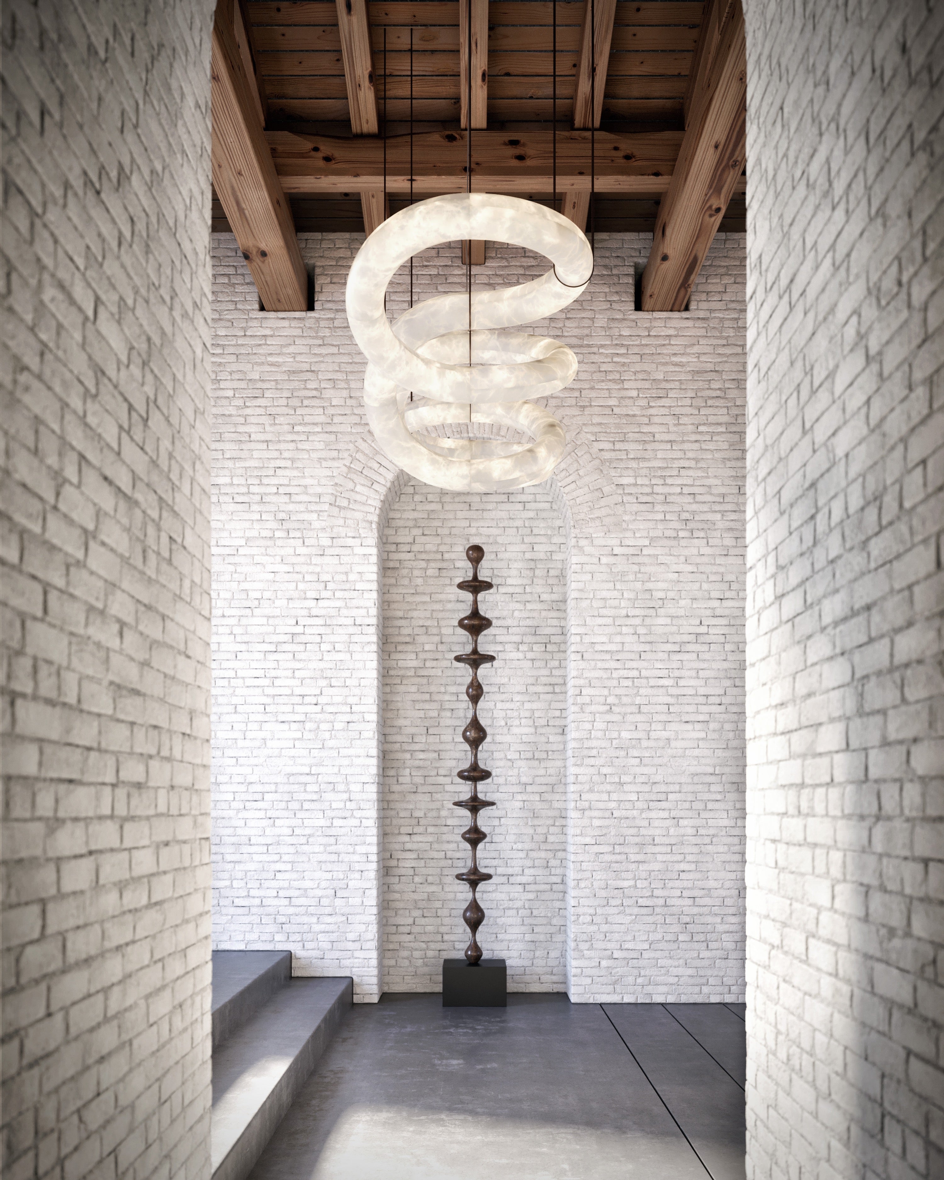 Glacera Designer Inspired Alabaster Chandelier Light For Living Room 35'' 55'' 56'' 70'' 96''W by Bling Lighting Studio