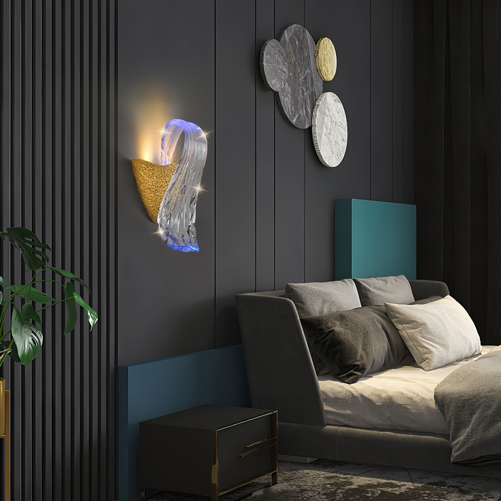 Icarus Daedalus Branch Wall Sconce by Bling Lighting Studio