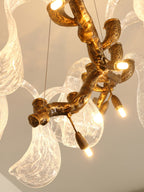 Icarus Wings Horizontal Branch Chandelier by Bling Lighting Studio