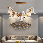 Icarus Wings Horizontal Branch Chandelier by Bling Lighting Studio