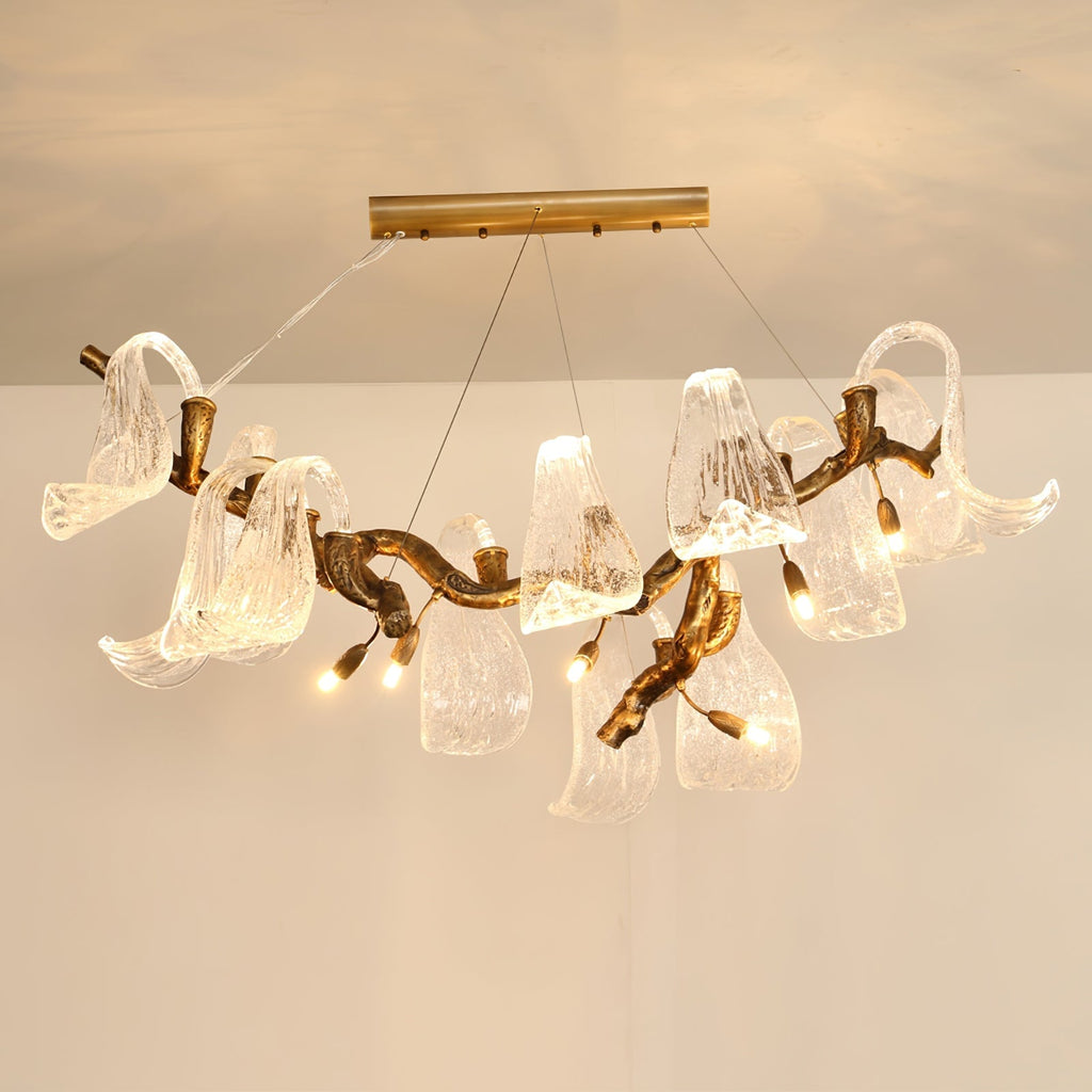 Icarus Wings Horizontal Branch Chandelier by Bling Lighting Studio