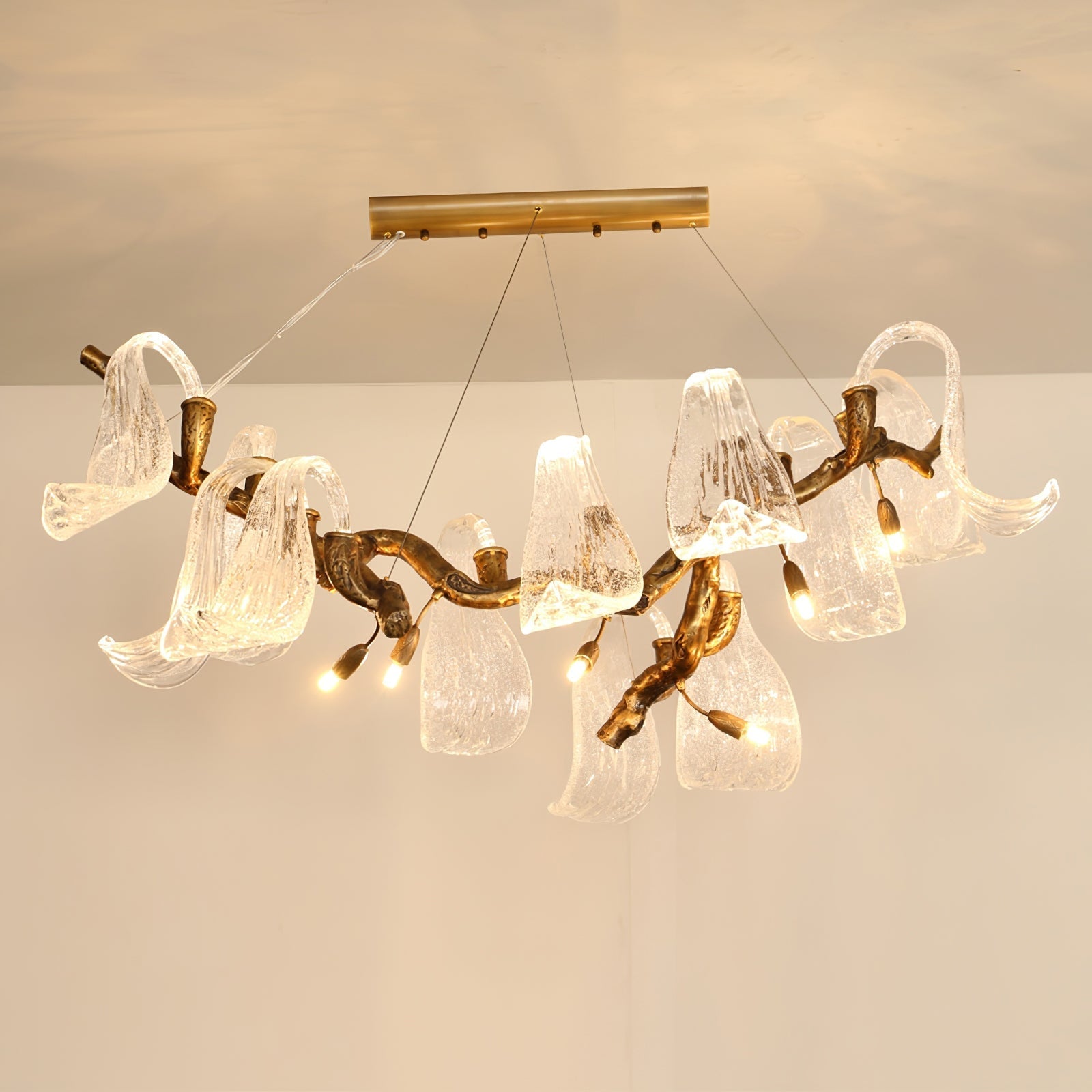 Icarus Wings Horizontal Branch Chandelier by Bling Lighting Studio
