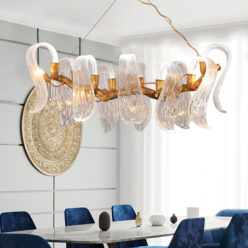 Icarus Wings Horizontal Branch Chandelier by Bling Lighting Studio