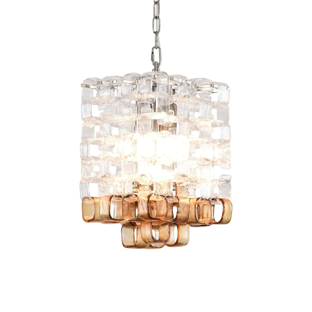 Ice Cube Glass Murano Chandelier by Bling Lighting Studio