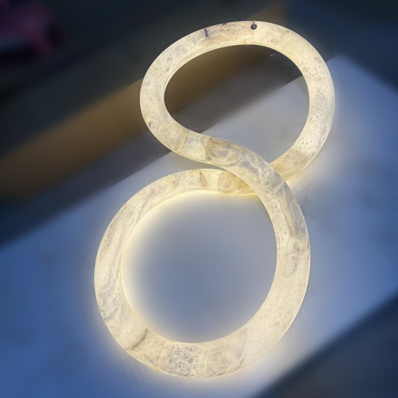 Infinity Alabaster Pendant Lamp by Bling Lighting Studio