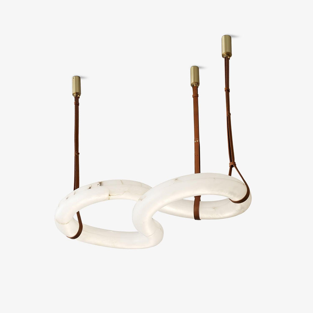 Infinity Alabaster Pendant Lamp by Bling Lighting Studio