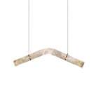 Streamlined Alabaster Pendant Lamp by Bling Lighting Studio