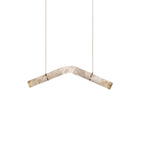 Streamlined Alabaster Pendant Lamp by Bling Lighting Studio