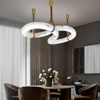 Infinity Alabaster Pendant Lamp by Bling Lighting Studio