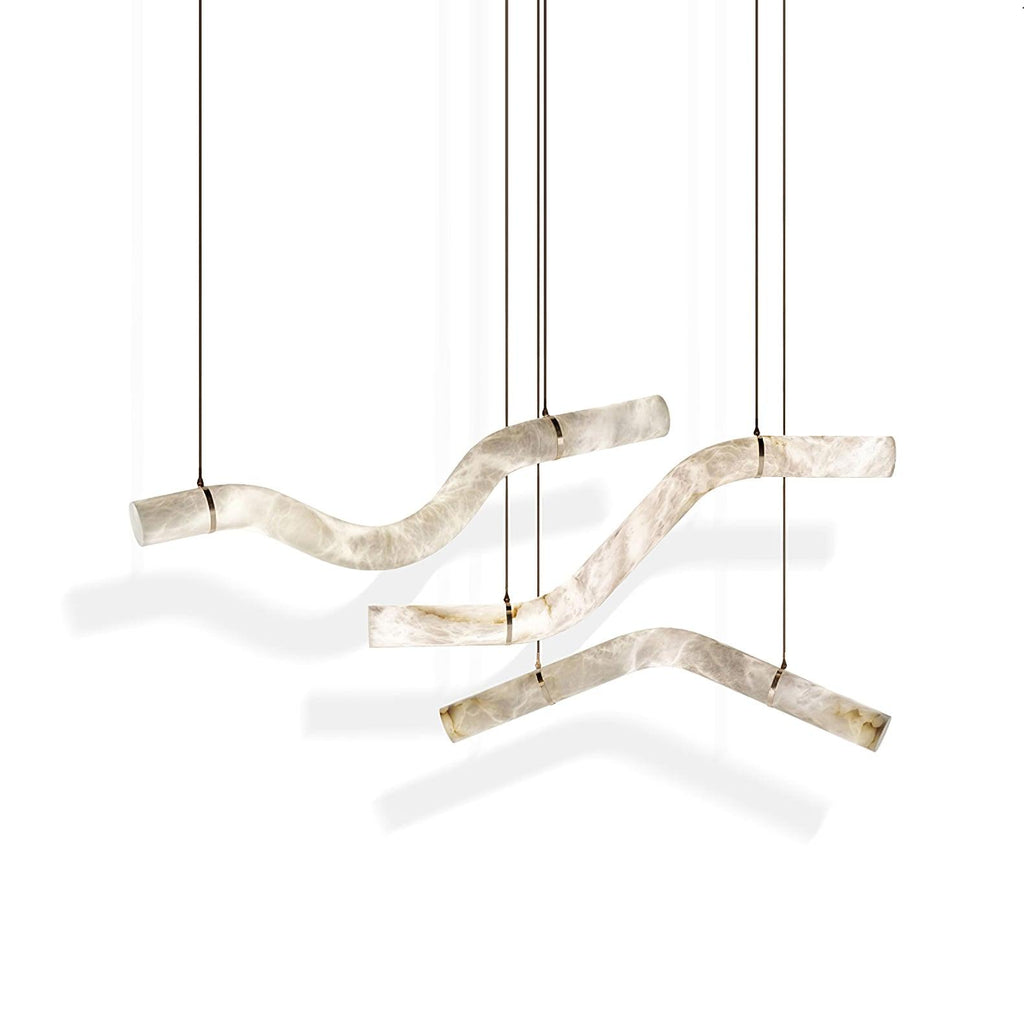 Infinity Alabaster Pendant Lamp by Bling Lighting Studio
