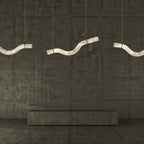 Streamlined Alabaster Pendant Lamp by Bling Lighting Studio