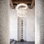 Streamlined Alabaster Pendant Lamp by Bling Lighting Studio