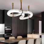 Infinity Alabaster Linear Pendant Light material and finish detail