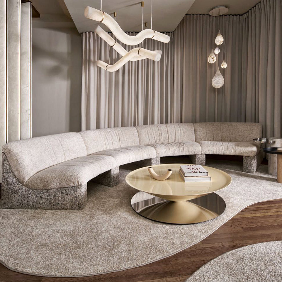 Infinity Alabaster Pendant Lamp by Bling Lighting Studio