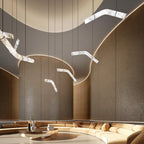 Streamlined Alabaster Pendant Lamp by Bling Lighting Studio