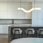 Streamlined Alabaster Pendant Lamp by Bling Lighting Studio