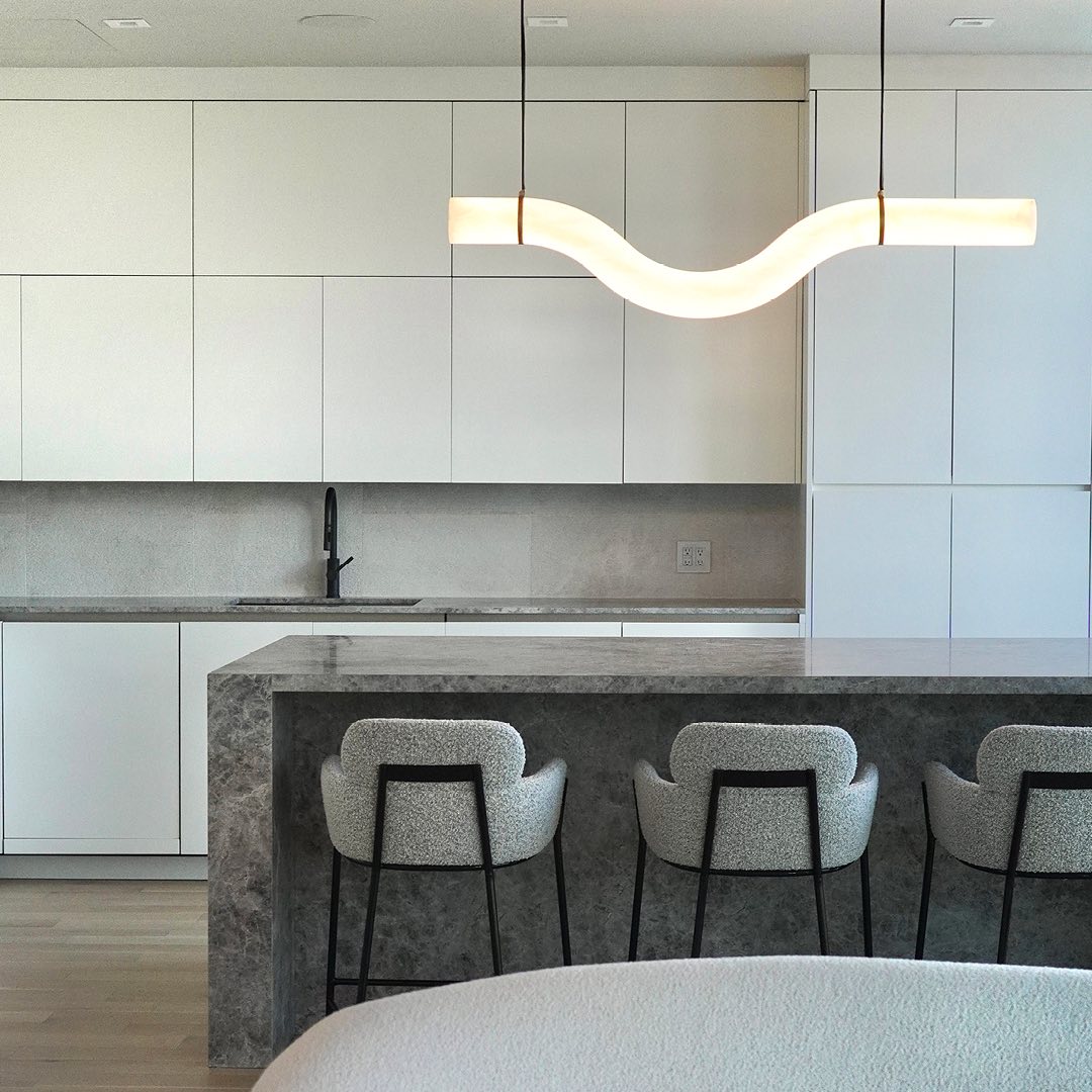 Infinity Alabaster Pendant Lamp by Bling Lighting Studio