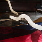 Streamlined Alabaster Pendant Lamp by Bling Lighting Studio