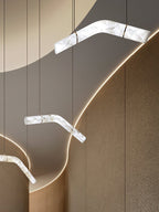 Streamlined Alabaster Pendant Lamp by Bling Lighting Studio