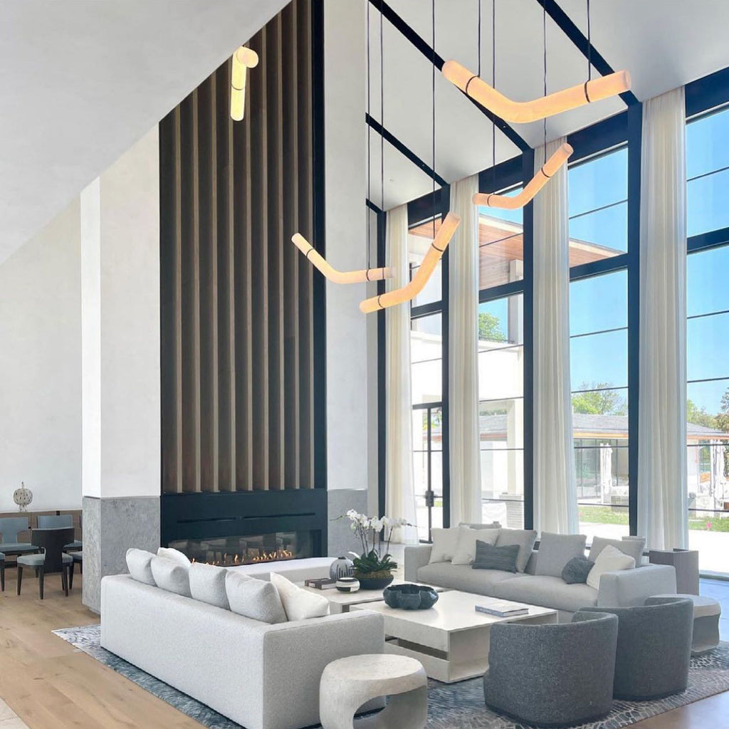 Infinity Alabaster Pendant Lamp by Bling Lighting Studio