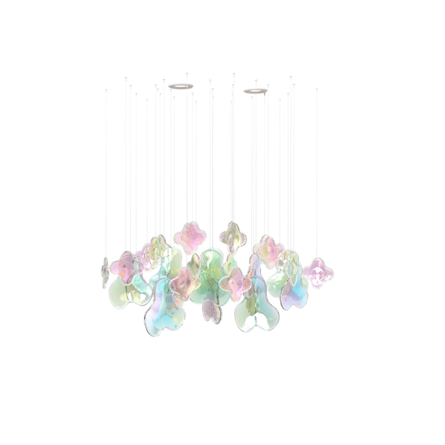 Iris Iridescent Blossom Chandelier