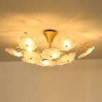 Kamal Branch Brass Crystal Flushmount by Bling Lighting Studio