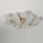 Kamal Branch Brass Crystal Flushmount by Bling Lighting Studio