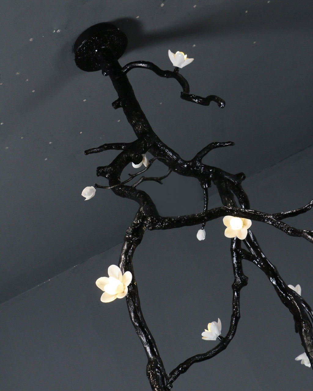 Large Long Branch Flower Chandelier by Bling Lighting Studio