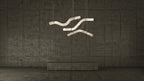 Glacera Simplicity Alabaster Curved Chandelier by Bling Lighting Studio