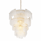 Liora Melted Glass Chandelier